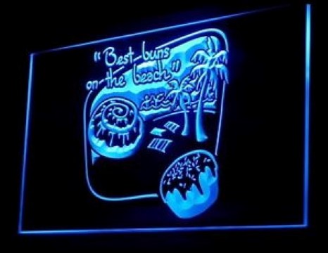 Beach Bun Bakery LED Neon Sign